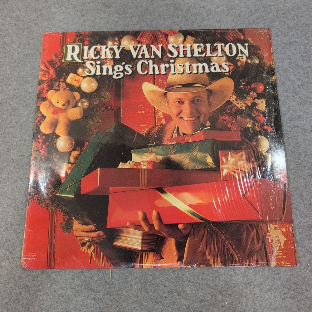 Ricky Van Shelton Sings Christmas Vinyl LP Record 1989 Columbia C 45269 Sealed - Picture 1 of 1
